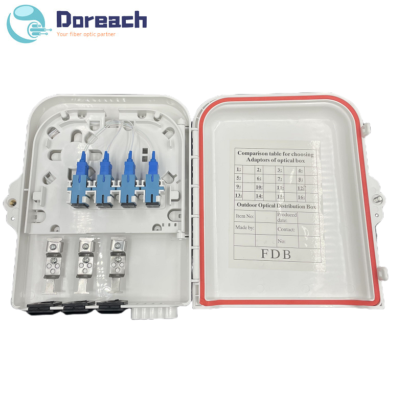 3 inputs Fiber optic terminal box with SC adatpers FDB box